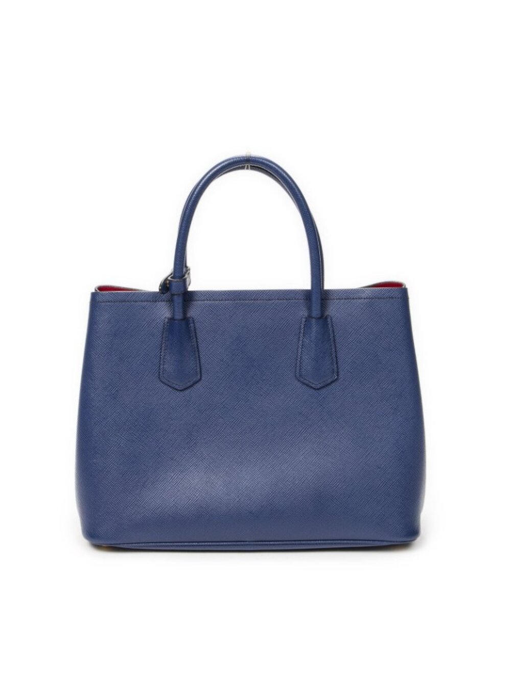 Prada Cuir Double Handle Tote Navy Saffiano Leather - Picture 5 of 10